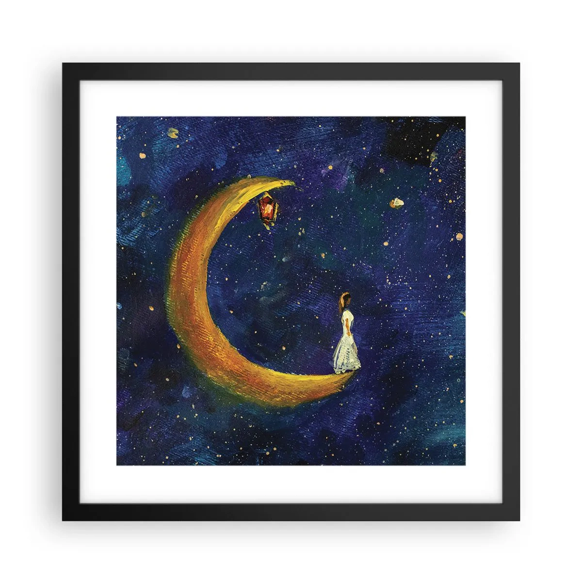 Pôster com moldura preta - O Chamado do Mundo - 40x40 cm