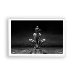 Pôster em moldura branca - A energia da dança - 91x61 cm
