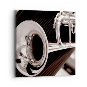 Quadro em tela - Uma viagem musical aos anos 30 - 40x40 cm