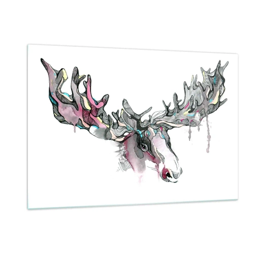 Quadro em vidro - A coroa do Rei da Floresta - 120x80 cm