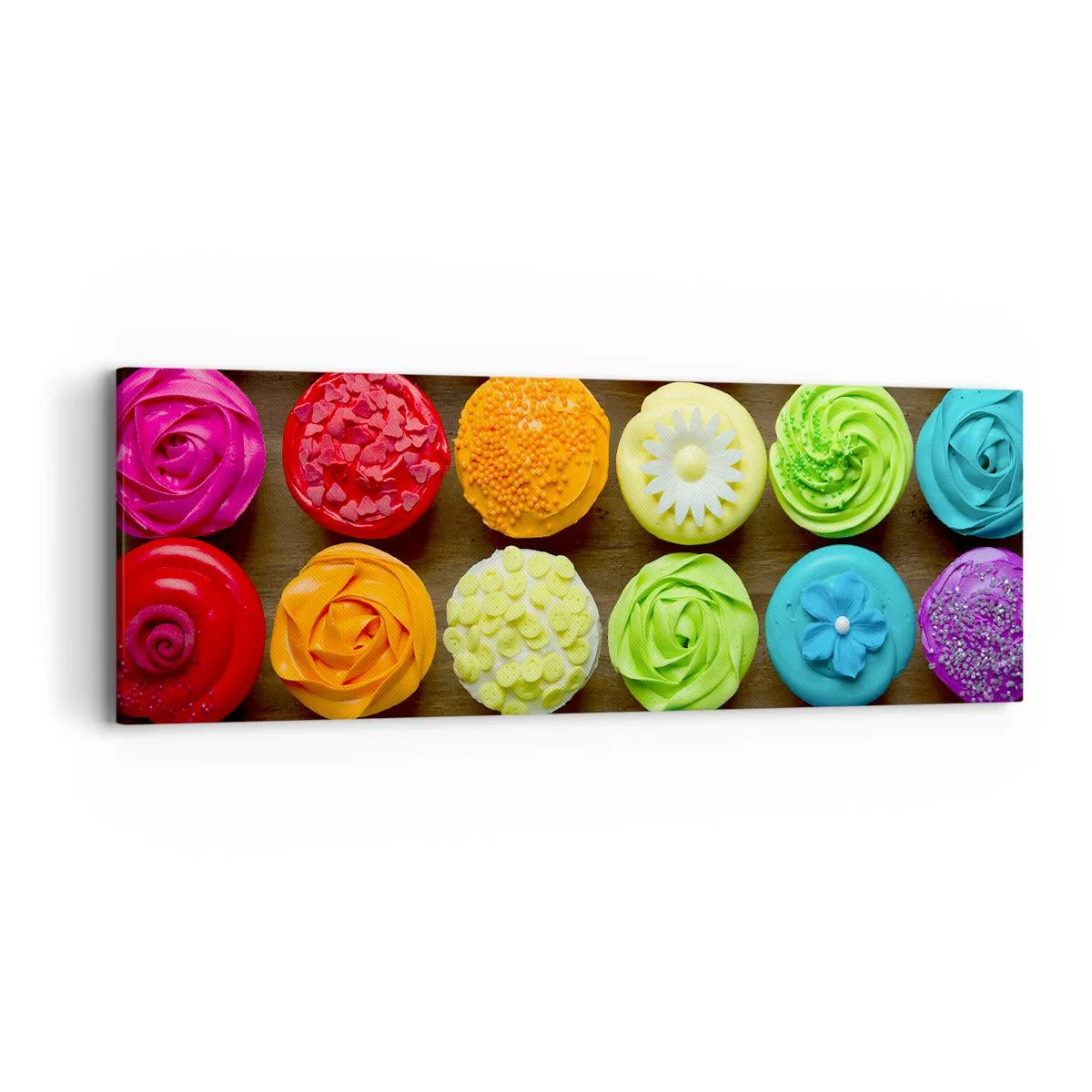 Quadro em tela - Todos diferentes - todos deliciosos - 90x30 cm