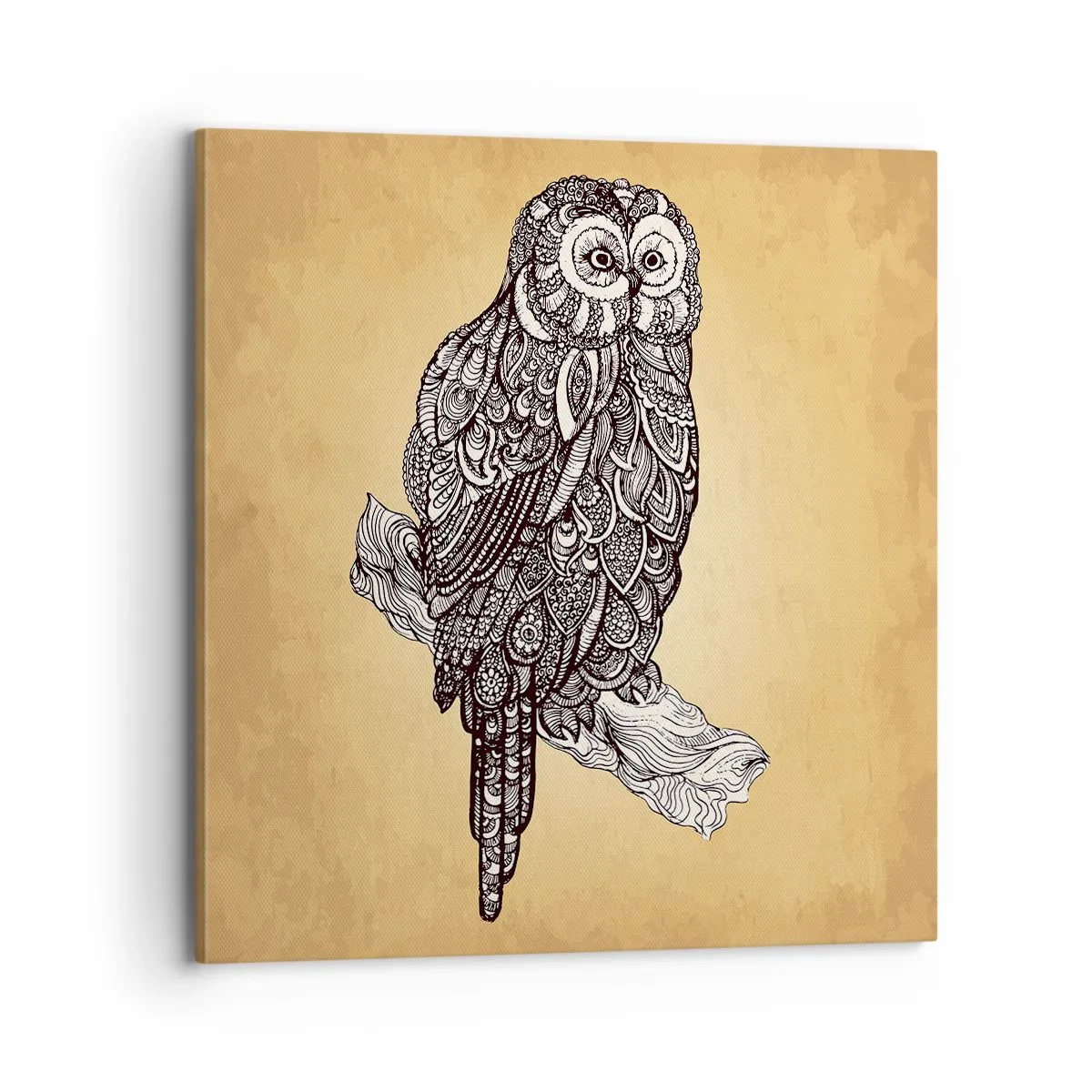 Quadro em tela - Ornamentos intrincados de sabedoria - 70x70 cm