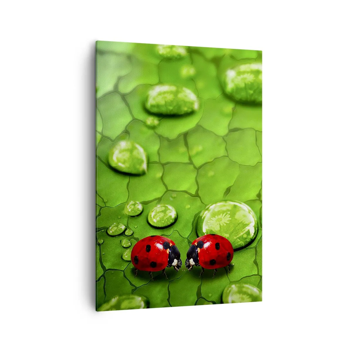 Quadro em tela - Reunião em verde - 70x100 cm