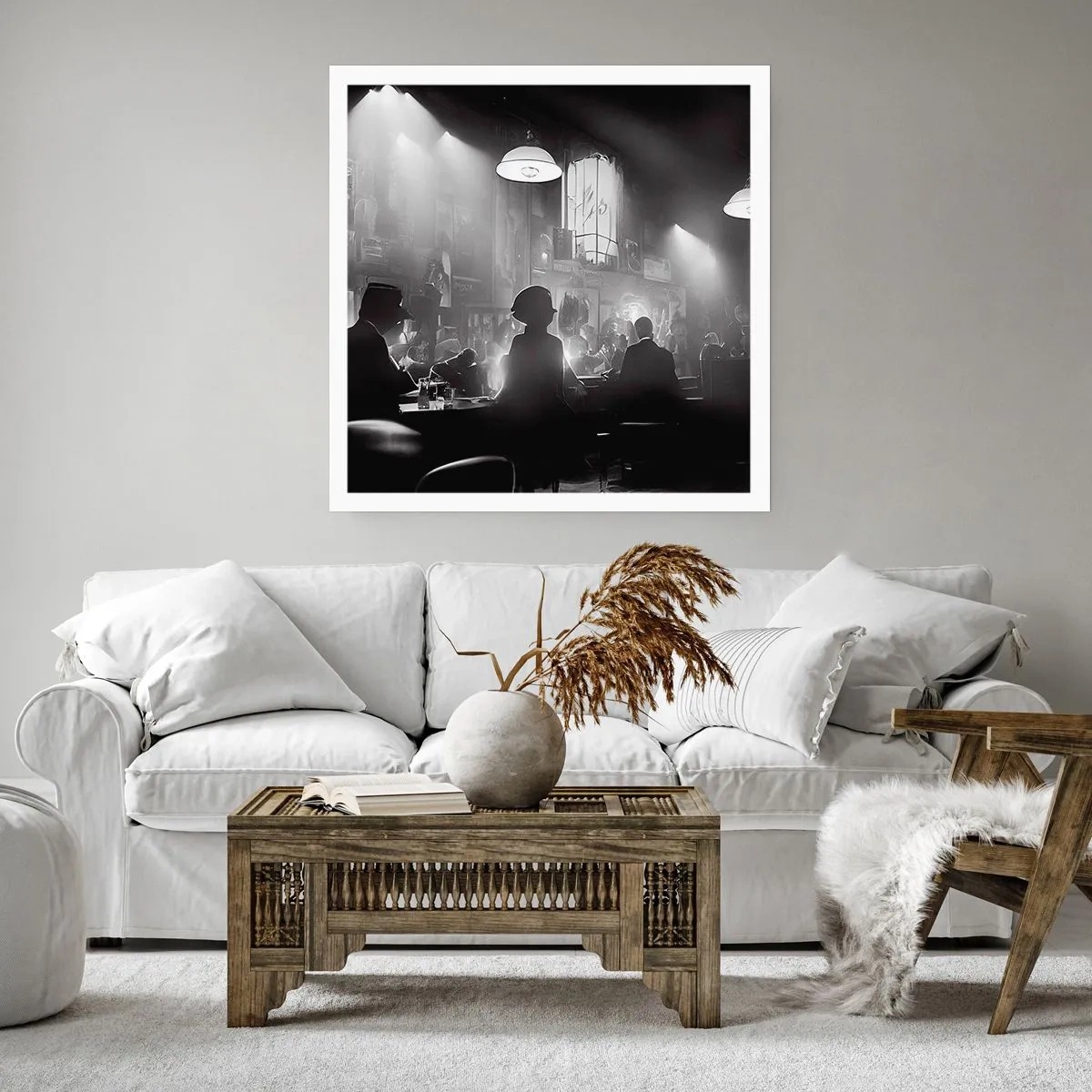 Pôster - Em uma atmosfera de jazz - 40x40 cm