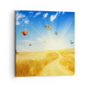 Quadro em tela - E como não amar o verão? - 70x70 cm