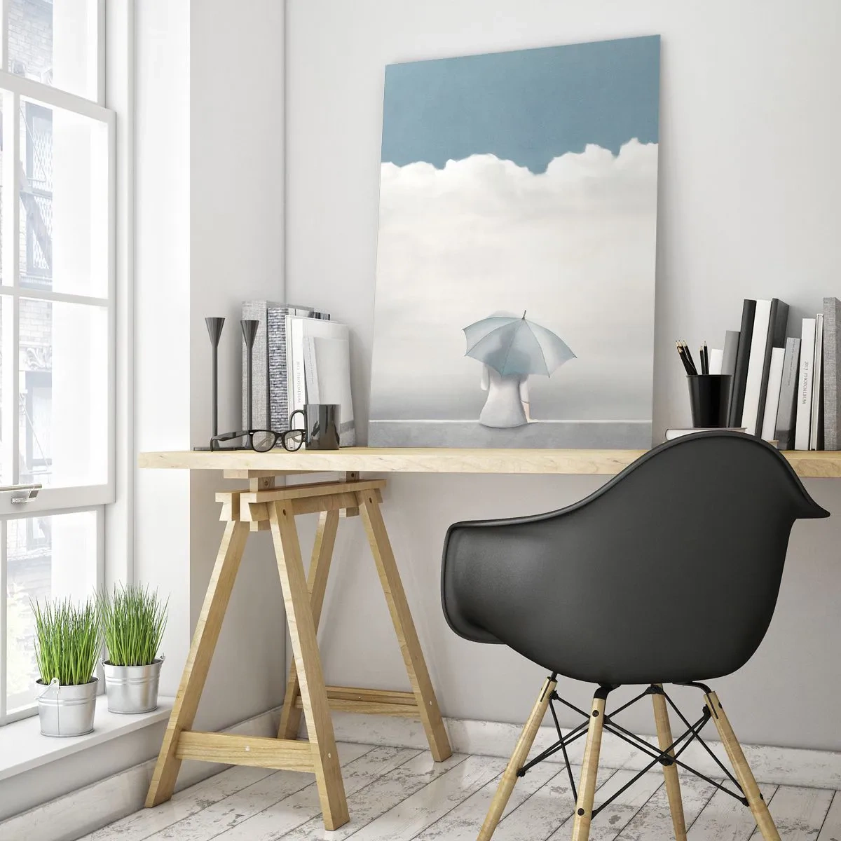 Quadro em vidro - No limite da realidade e dos sonhos - 50x70 cm