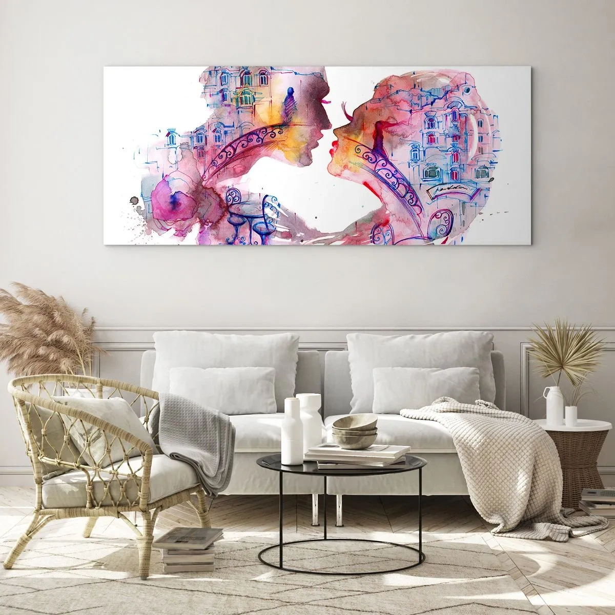 Quadro em vidro - A ponte secreta dos suspiros - 140x50 cm