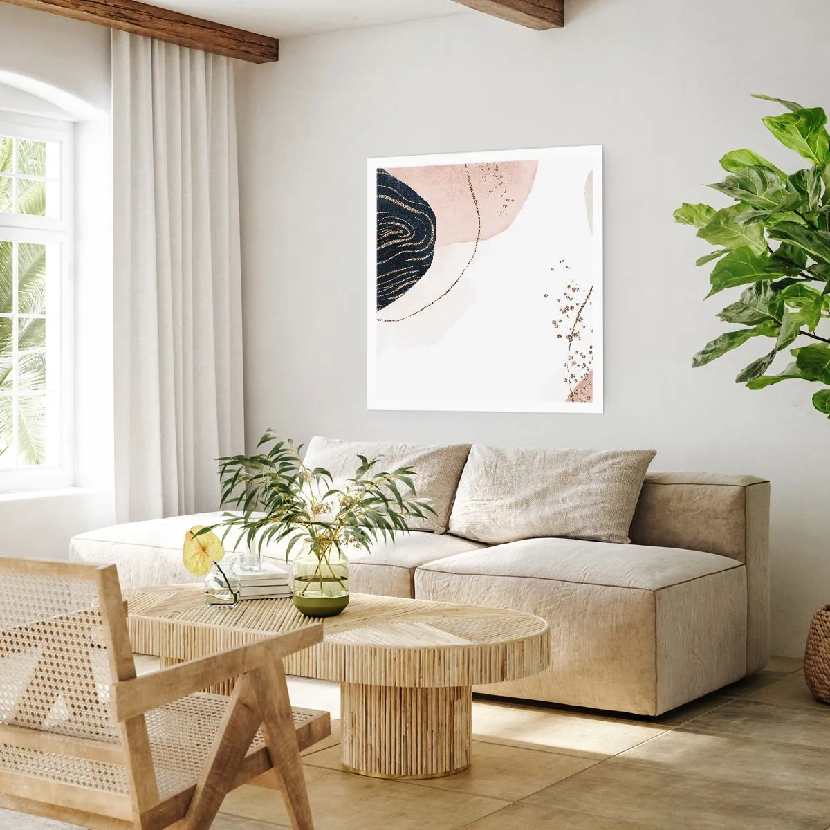 Pôster - Tudo flui - 50x50 cm