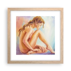 Pôster com moldura de carvalho claro - Ato de juventude - 30x30 cm