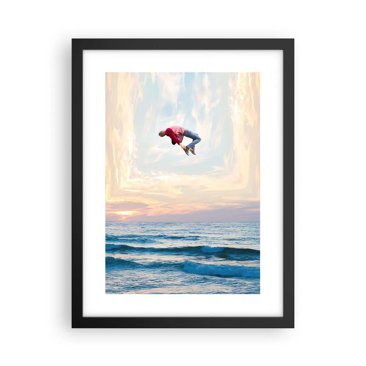 Pôster com moldura preta - Para outra dimensão - 30x40 cm