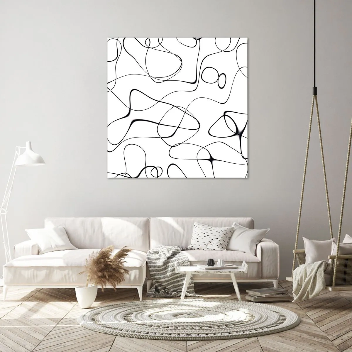 Quadro em tela - Os caminhos da vida, as vicissitudes do destino - 50x50 cm
