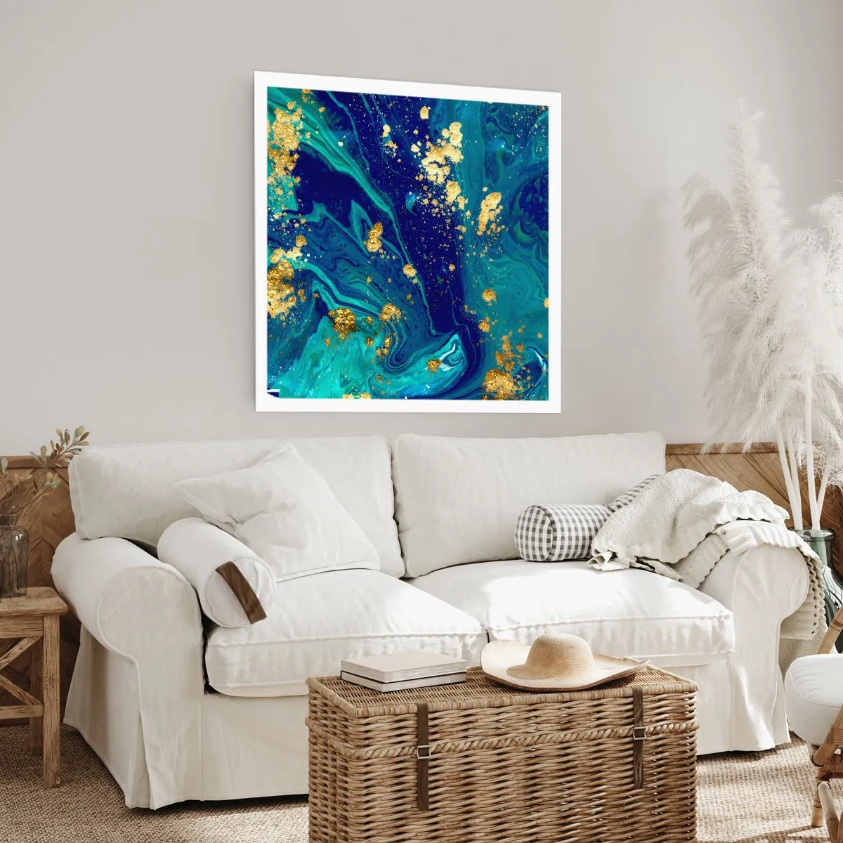 Pôster - Flocos de sol - 50x50 cm