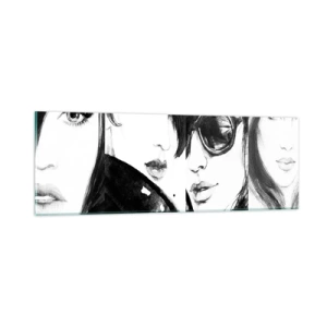 Quadro em vidro - Beleza multiplicada - 90x30 cm