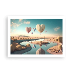 Pôster - O amor permite se reerguer - 70x50 cm