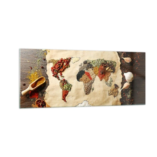 Quadro em vidro - Todos os gostos do mundo - 100x40 cm