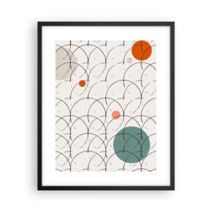 Pôster com moldura preta - No espírito da pop art - 40x50 cm