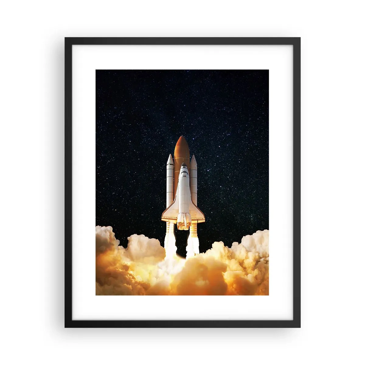 Pôster com moldura preta - Ad astra! - 40x50 cm