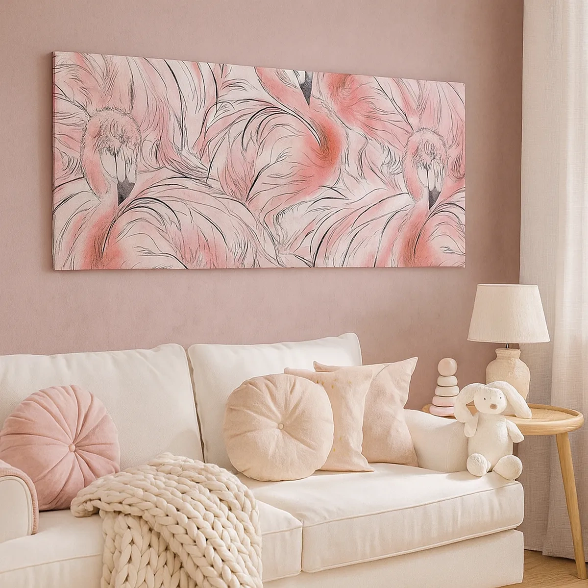 Quadro em tela - Bird corps de ballet - 30x30 cm