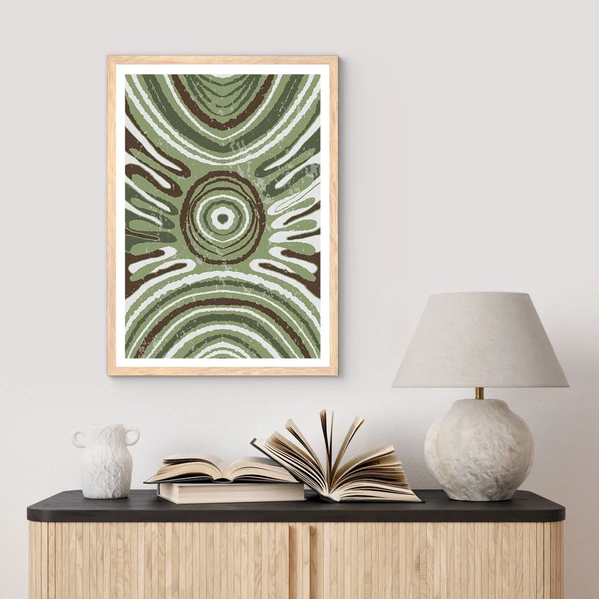 Pôster com moldura de carvalho claro - Uma explosão de emoções - 50x70 cm