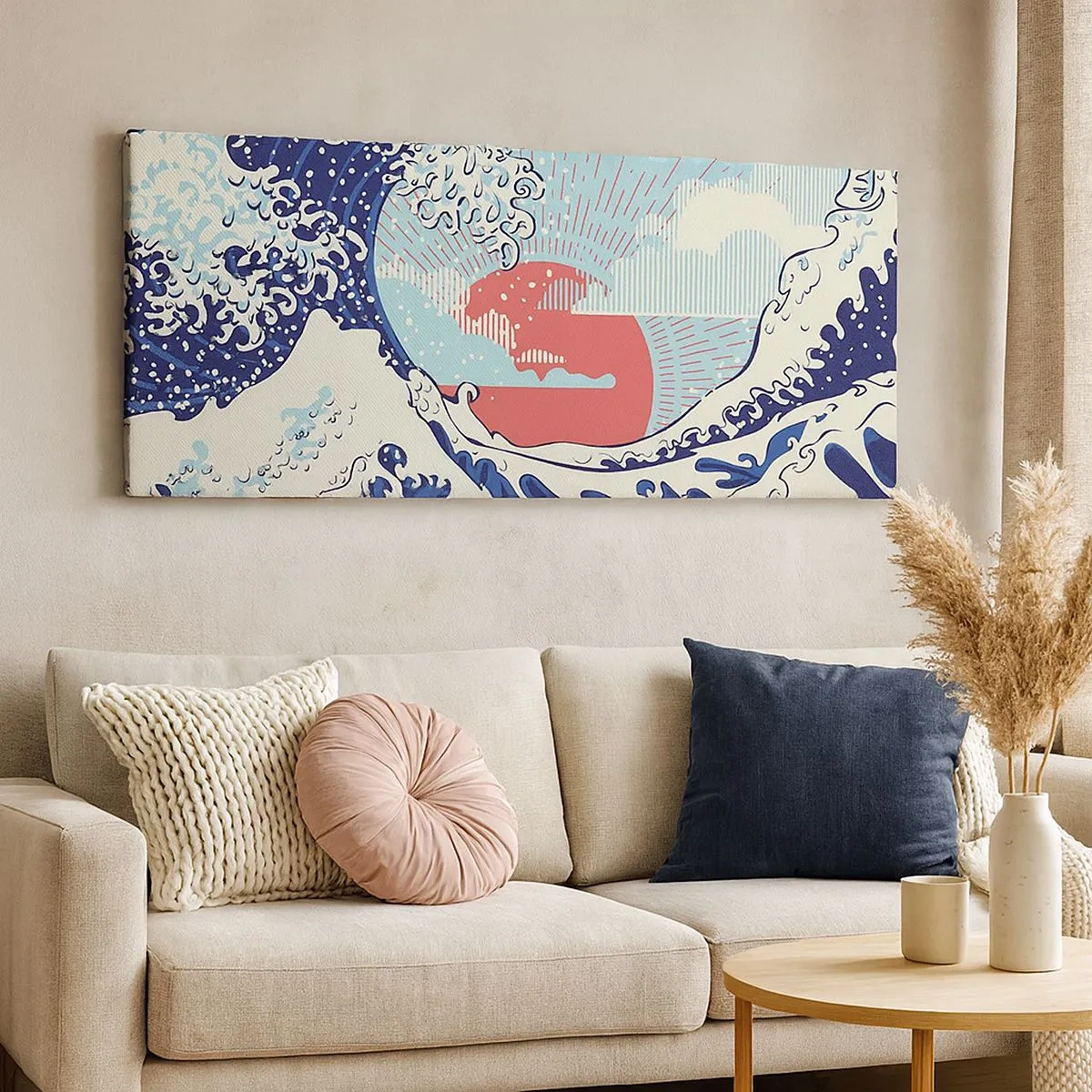 Quadro em tela - Das inspirações japonesas - 100x40 cm