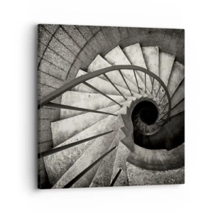 Quadro em tela - Suba as escadas, desça as escadas - 30x30 cm