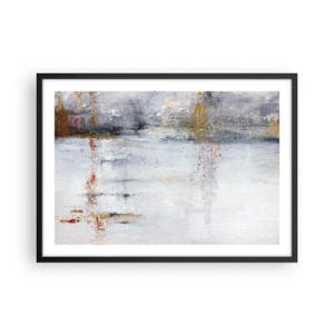 Pôster com moldura preta - Atrás da cortina de ar - 70x50 cm