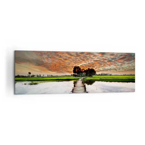 Quadro em tela - Abra os braços - respire - 160x50 cm