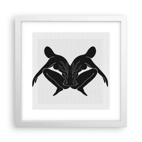 Pôster em moldura branca - Uma alma comum - 30x30 cm