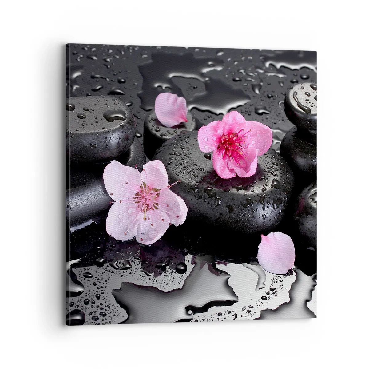 Quadro em tela - Coração de pedra - 70x70 cm