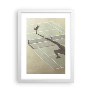 Pôster em moldura branca - Supera-te - 30x40 cm