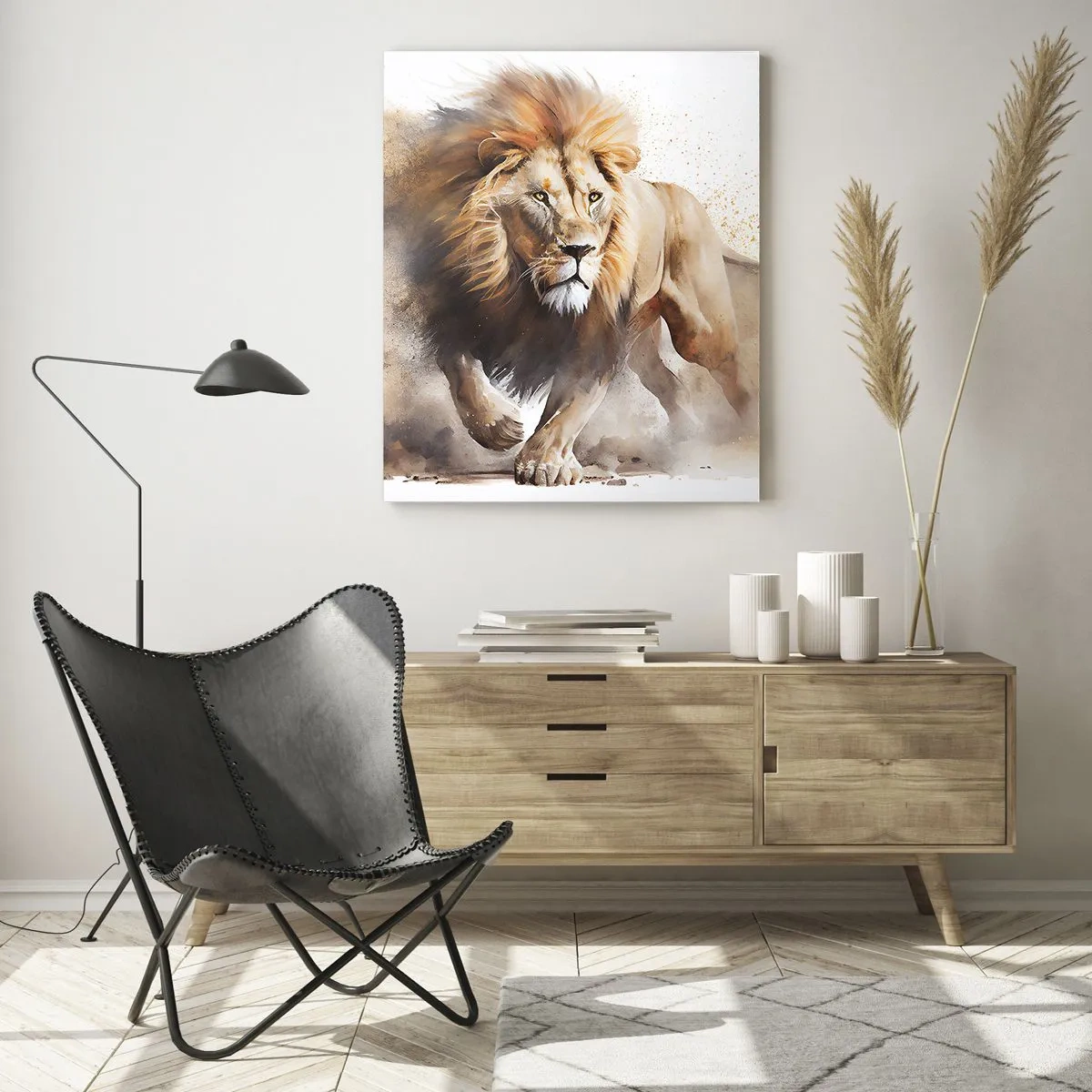 Quadro em vidro - O rei se foi - 80x120 cm