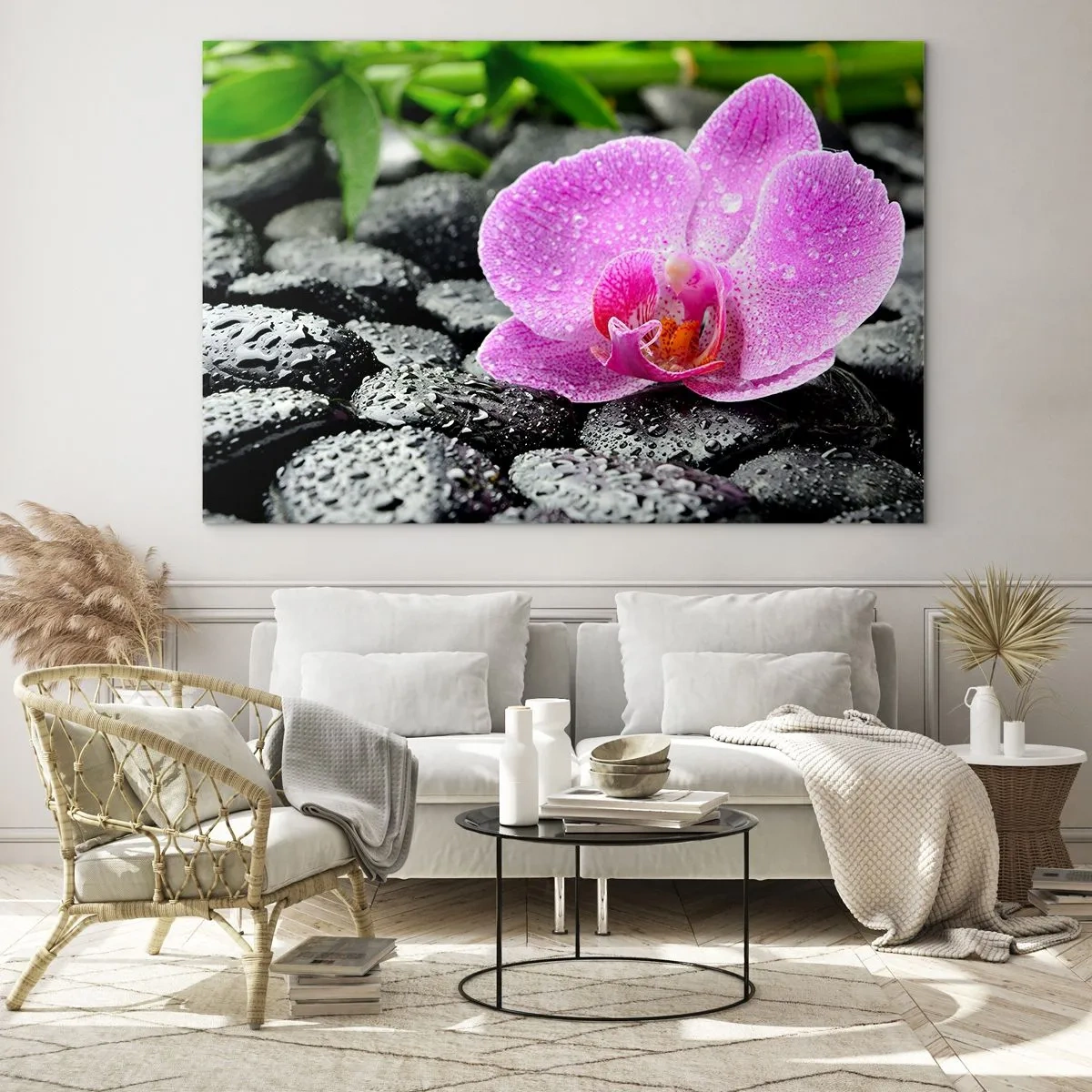 Quadro em vidro - Como um coração aberto - 100x70 cm