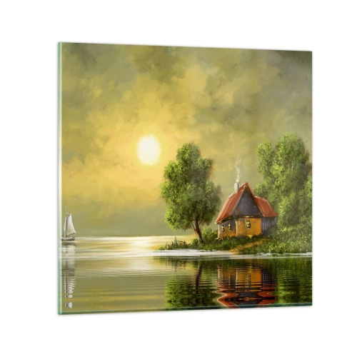 Quadro em vidro - Lindo como uma paisagem - 70x70 cm