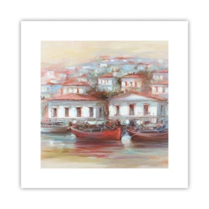 Pôster - Cidade feliz - 30x30 cm