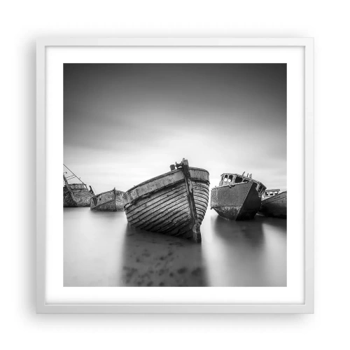 Pôster em moldura branca - Apenas lembranças... - 50x50 cm