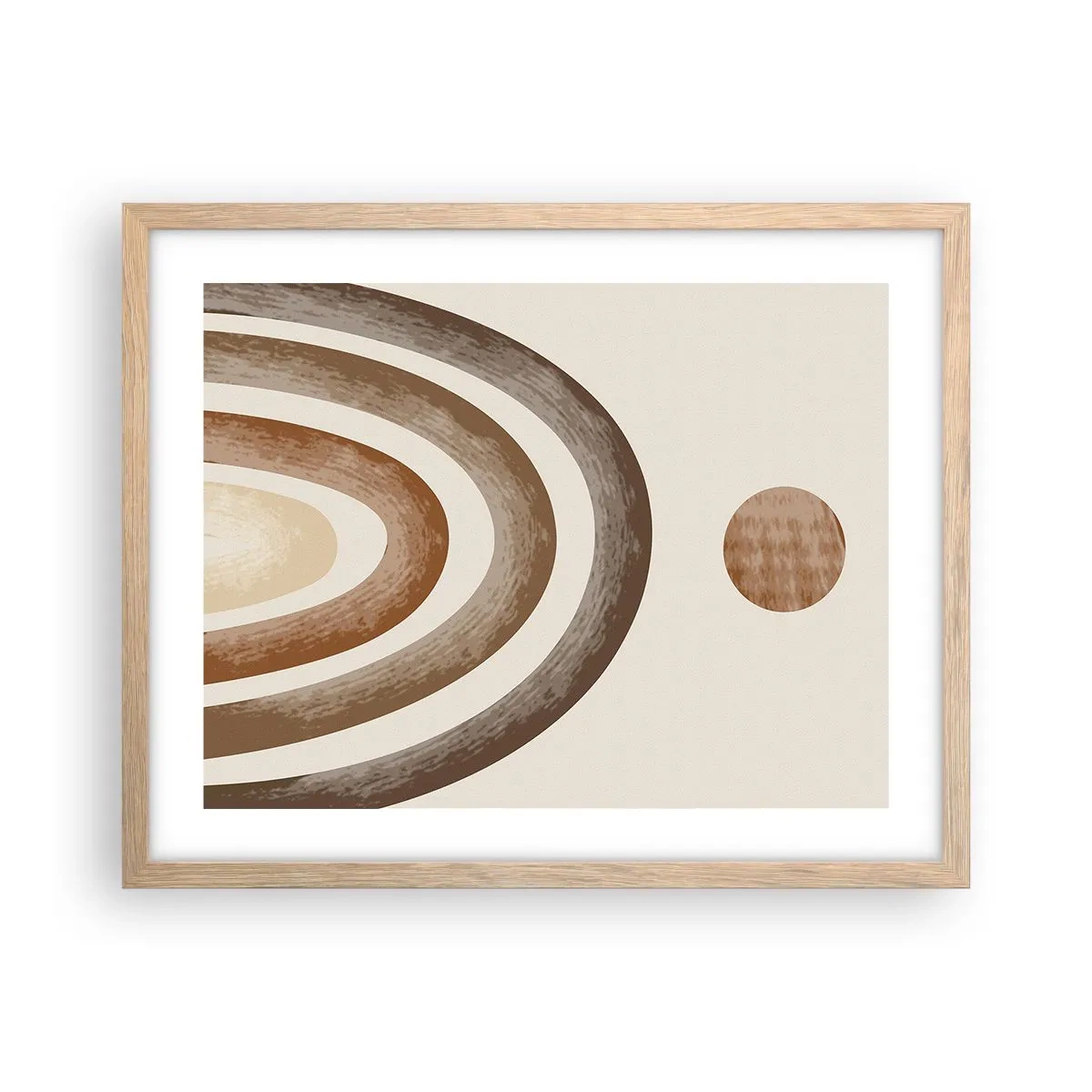 Pôster com moldura de carvalho claro - Numa galáxia muito distante - 50x40 cm