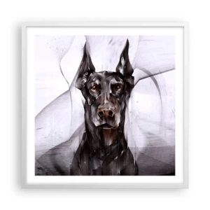 Pôster em moldura branca - Nascido na nobreza - 60x60 cm