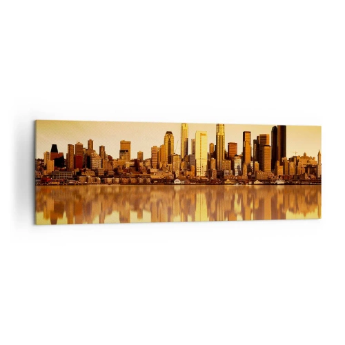 Quadro em tela - Silêncio da metrópole - 160x50 cm