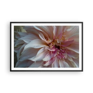 Pôster com moldura preta - Frescor florescente - 91x61 cm
