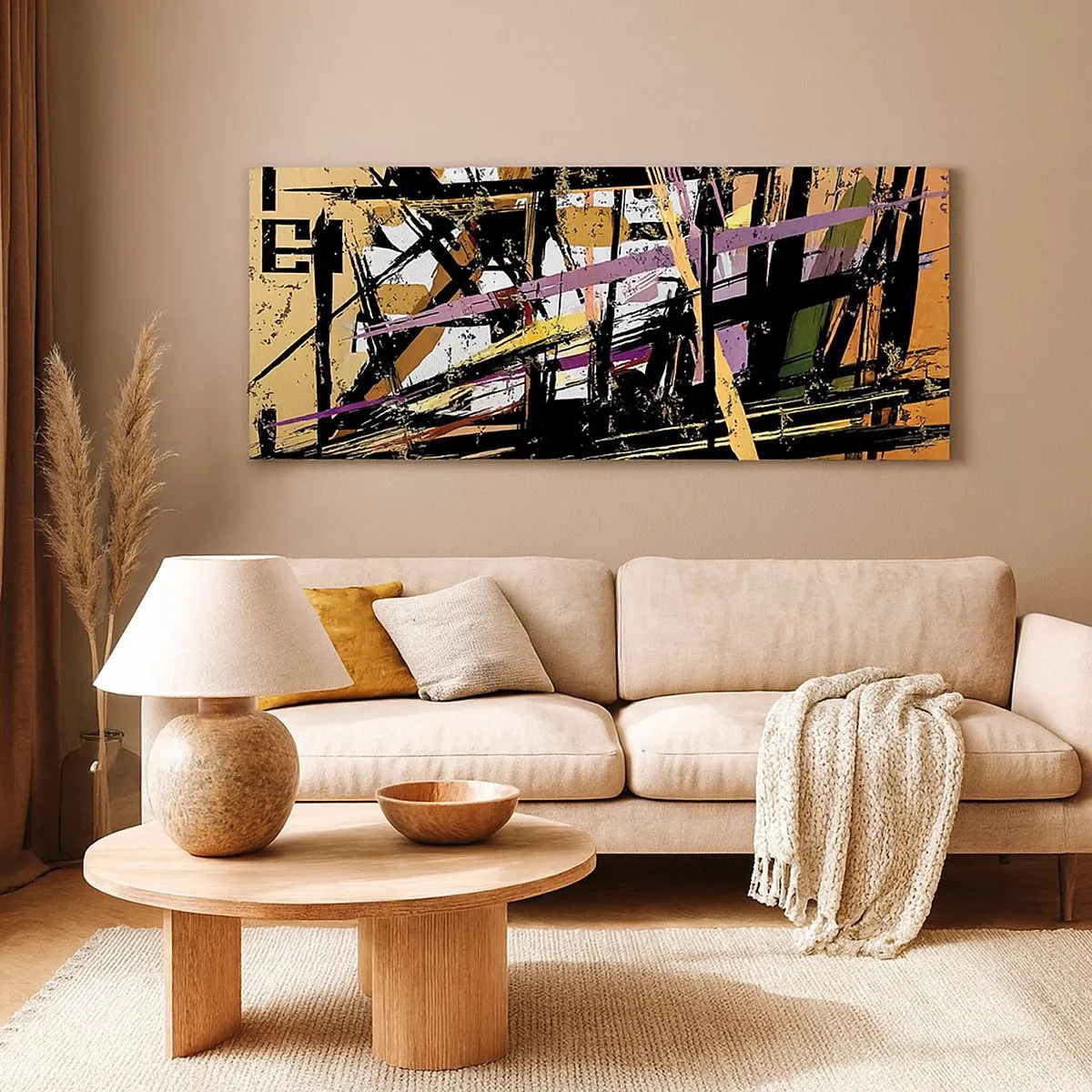 Quadro em tela - Corte afiado - 100x40 cm