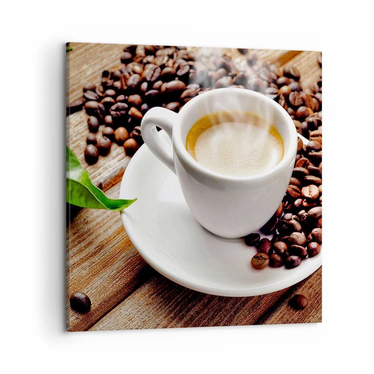 Quadro em tela - Pausa para um café - 50x50 cm