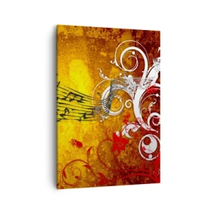 Quadro em tela - Deixe a música fluir - 50x70 cm