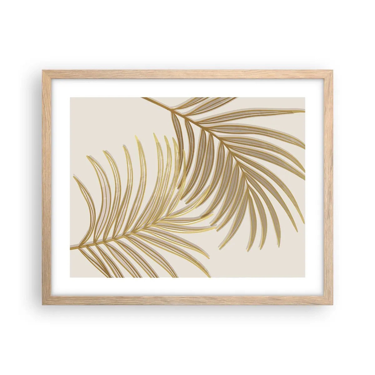 Pôster com moldura de carvalho claro - Palma de Ouro! - 50x40 cm