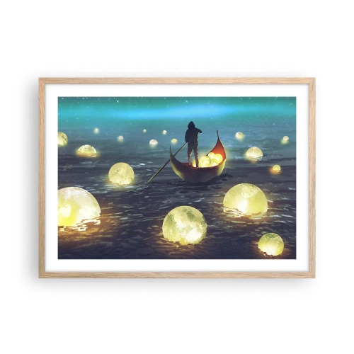 Pôster com moldura de carvalho claro - Coisas com as quais os filósofos nunca sonharam - 70x50 cm