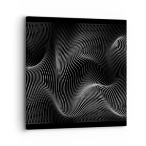 Quadro em tela - Dança de luz no espaço - 30x30 cm