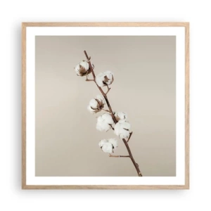 Pôster com moldura de carvalho claro - Na fonte da suavidade - 60x60 cm