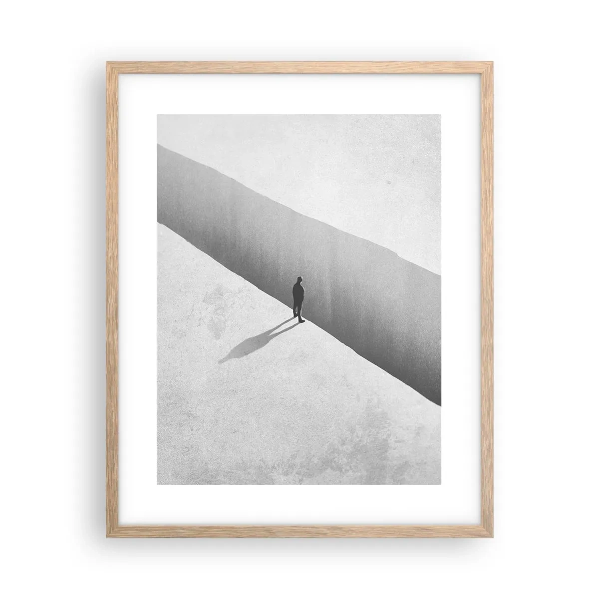 Pôster com moldura de carvalho claro - Um objetivo claro - 40x50 cm