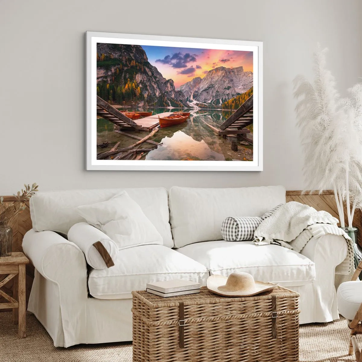 Pôster em moldura branca - A promessa do dia - 91x61 cm