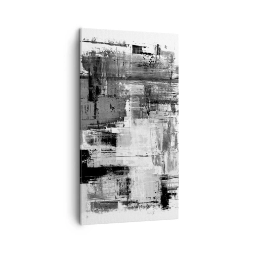 Quadro em tela - O cinza é lindo - 45x80 cm