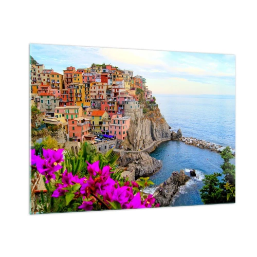 Quadro em vidro - A cidade que sorri - 100x70 cm